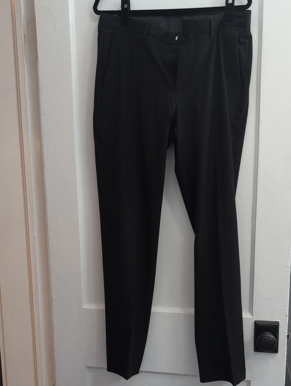 Men's Black Dress Trousers - Classic Tailored Fit 34x32